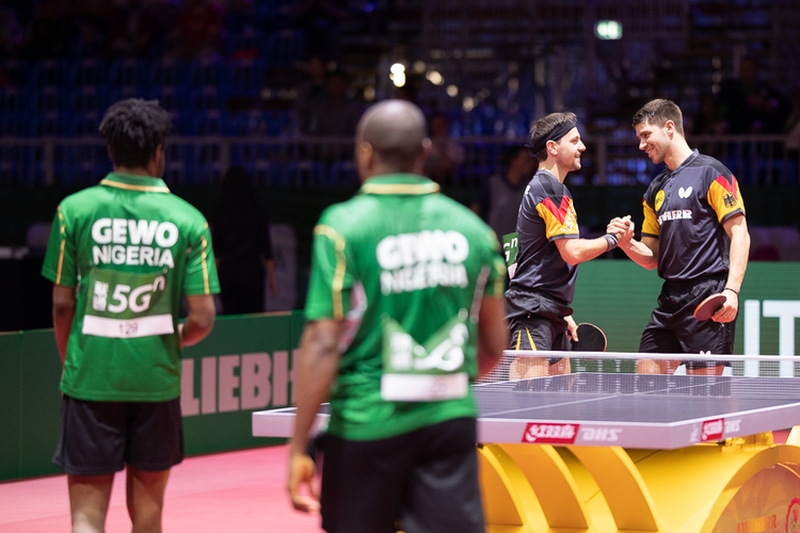 ...gegen die Nigerianer Quadri Aruna und Olajide Omotayo. (©Thomas)