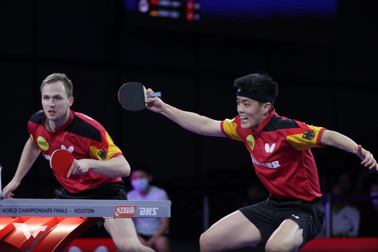 Gesetzt war das andere deutsche Duo, Benedikt Duda und Dang Qiu. Sie schrammten nur knapp an einer Medaille vorbei. (©WTT)