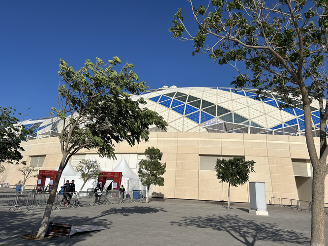 Die Haupthalle, die Lusail Multipurpose Hall, ist topmodern. (©FKT)
