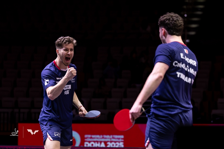 Im Herren-Doppel wanderte gleich zweimal Bronze nach Frankreich. Esteban Dorr und Florian Bourassaud zeigten, warum sie im World Ranking so weit oben angesiedelt sind. (©ITTF)