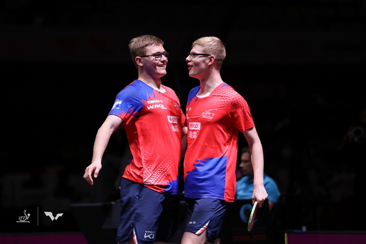 Die an Position eins gesetzten Felix und Alexis Lebrun konnten sich den Traum vom WM-Sieg (noch) nicht erfüllen. (©ITTF)