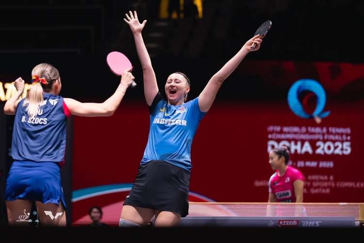 Silber holten sensationell Sofia Polcanova und Bernadette Szöcs. (©ITTF)