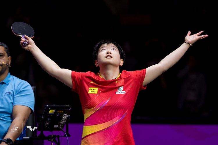 Großer Jubel bei der Weltranglistenersten! (©ITTF)