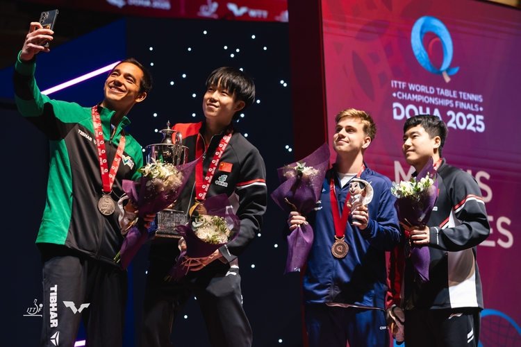 Selfies durften auch nicht fehlen. (©ITTF)