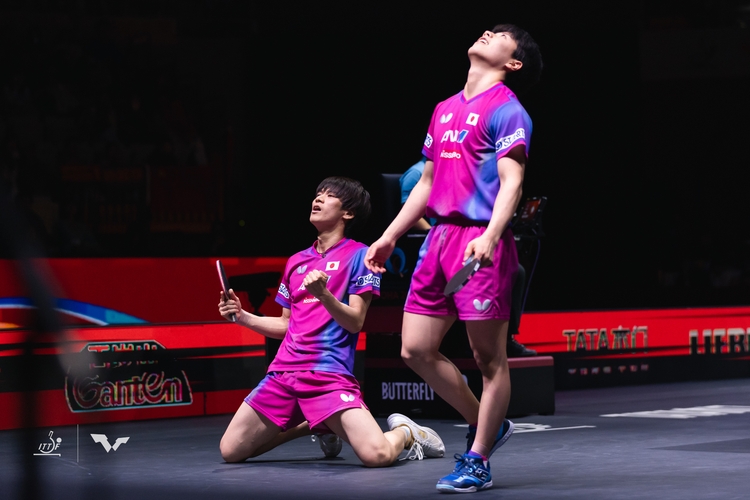 Gold ging überraschend an Hiroto Shinozuka und Shunsuke Togami. (©ITTF)