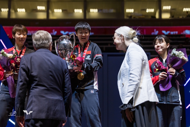 ITTF-Präsidentin Petra Sörling blickte schon gespannt auf das am Sonntag noch bevorstehende AGM. (©ITTF)