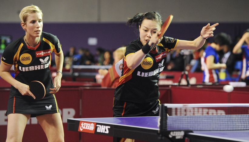 Kristin Silbereisen und Wu Jiaduo ließen gegen das russische Doppel Olga Baranova/Yana Noskova nichts anbrennen und gewannen mit 4:0 (©Stosik)