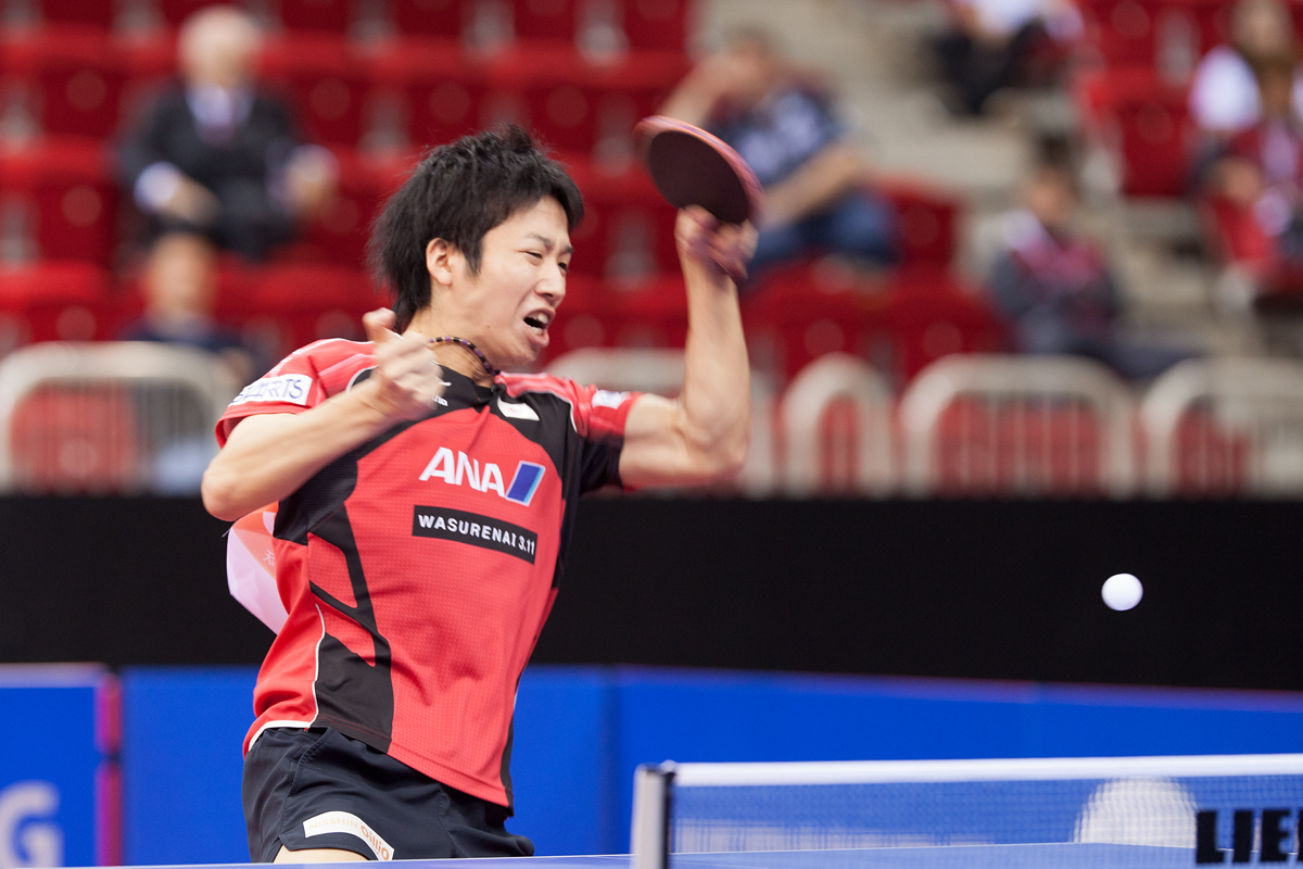 Jun Mizutani konnte nach einem 0:1-Rückstand...(©Fabig)