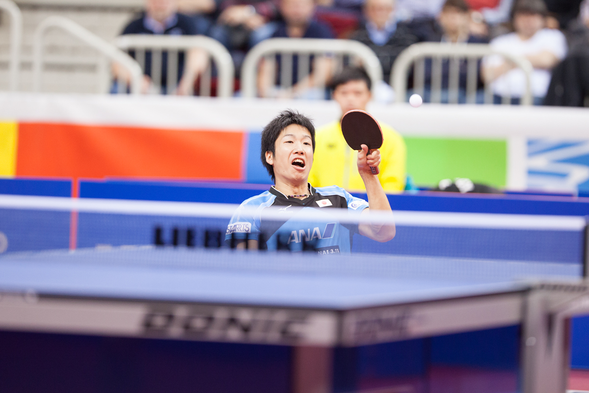 Auch Jun MIzutani erreichte das Viertelfinale...(©Fabig)