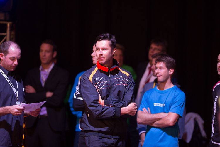 ...darunter auch Vladimir Samsonov und Bastian Steger... (©Fabig)