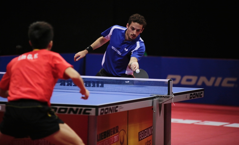 Souverän ins Achtelfinale hatte es auch Marcos Freitas geschafft. Dort war Schluss gegen den chinesischen Asian Cup-Sieger Lin Gaoyuan. (©ITTF) 