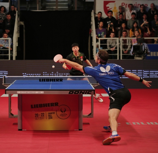 Doch es sollte noch besser kommen aus deutscher Sicht. Zwar machte Ma Long am Sonntag im Halbfinale gegen Timo Boll... (©ITTF)