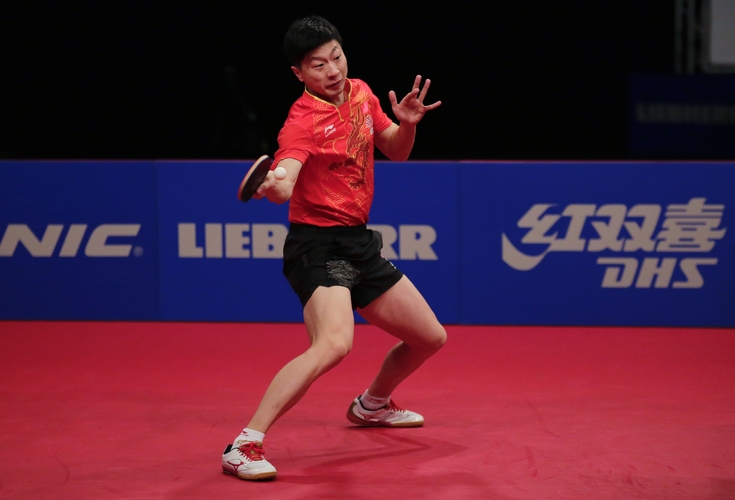 Gegen Ma Long ging es für ihn schließlich um die Bronzemedaille... (©ITTF)